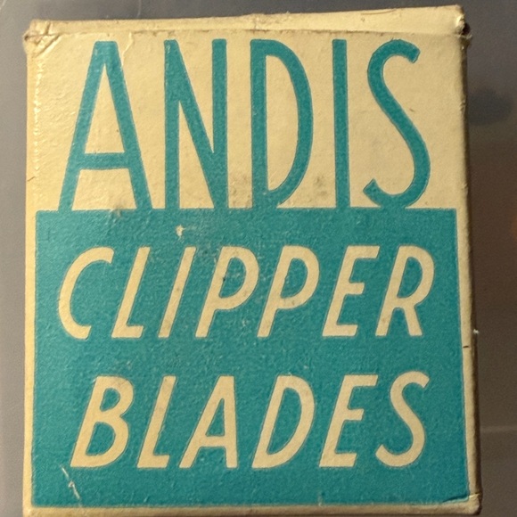 Vintage Barber Lot - Andis Clipper Oil Weck Razor Blades & Ointment Tin